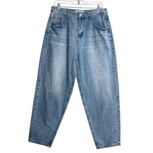 Blue‎ Savvy High Rise Slouchy Mom Fit Baggy Tapered Jeans Womens 13 31 Blue